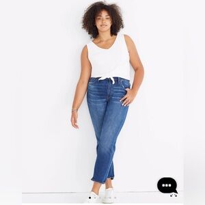 Madewell high rise slim crop boy jean